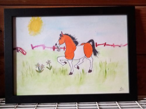 Author's original concept artwork for Poppy Pinto Plays Peek-a-Boo - Page One